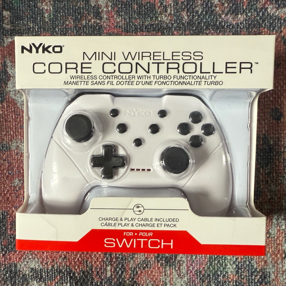 Mini Wireless‎ Core Controller for Nintendo Switch - White - NIB & Sealed